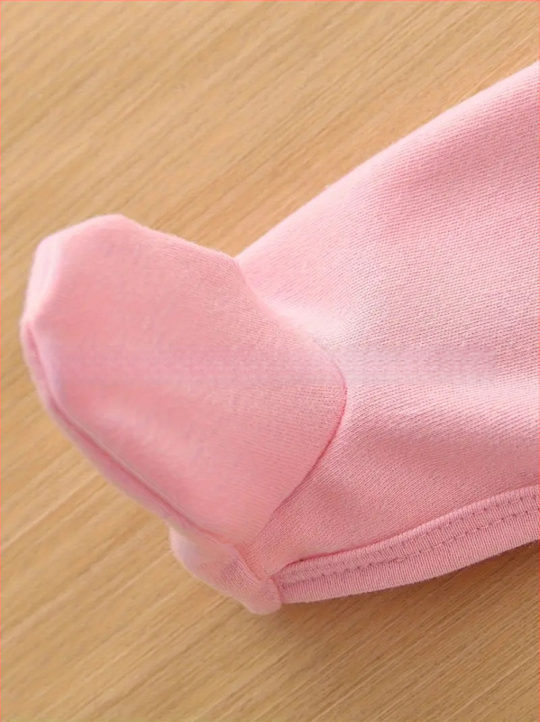 Vastsündinute romper südameprinti ja krooni, kootud polüester 95%, pikad varrukad, eesmine nupupugude sulgemine, kevad-sügisk, vanus 0–1 aasta