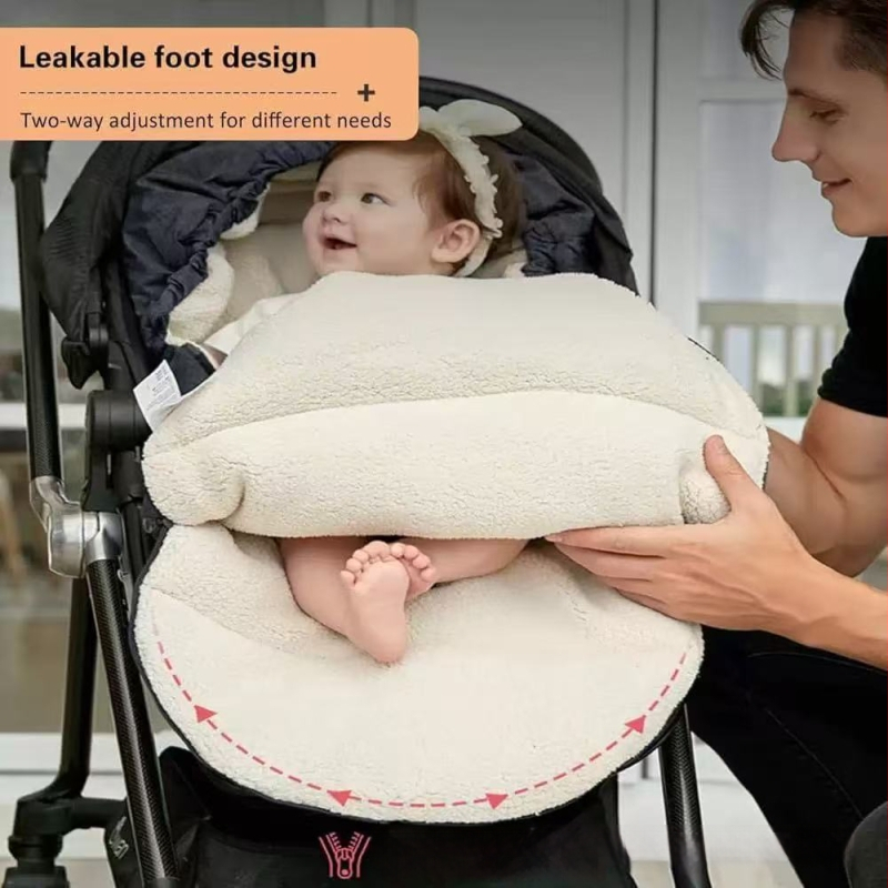 Bajka magamiskott beebile vankrile, paks täidis, tuulekindel, sametine vooder, materjal: pearl cotton