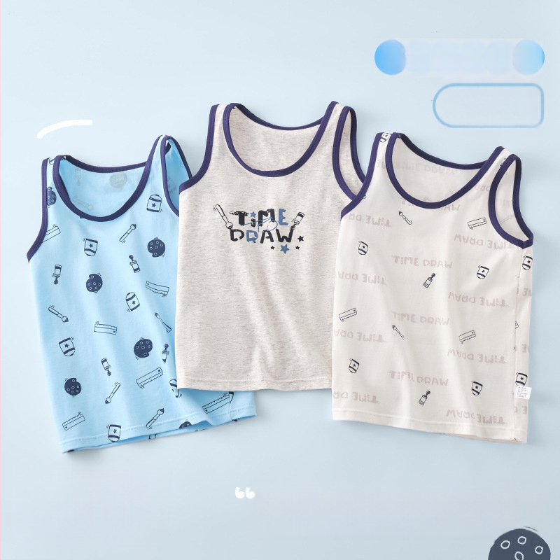 Bevarrukuline puuvillane topp poissile, igapäevase stiiliga, ümmarguse kaelusega, 95% puuvill, vanus 3–8 aastat (100–140 cm)