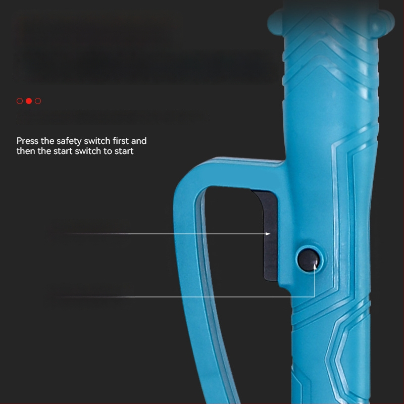 Elektriskā zaru zāģis ar pagarināšanas kātu un augstu zariem piemērotu rokturi, 21V tīkla barošana, dzelzs ķēde