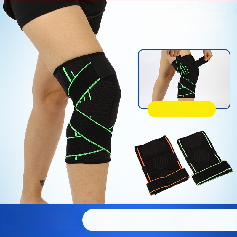 Spordikompressiooni põlvepadjad reguleeritava rihmiga (Põhikomponent: nailon, spandeks, lateks, siid; Kaitseosalised osad: põlv; Brutomass: <100 g; Kategooria: põlvekaitsmed; Spetsifikatsioonide tüüp: normaalne)