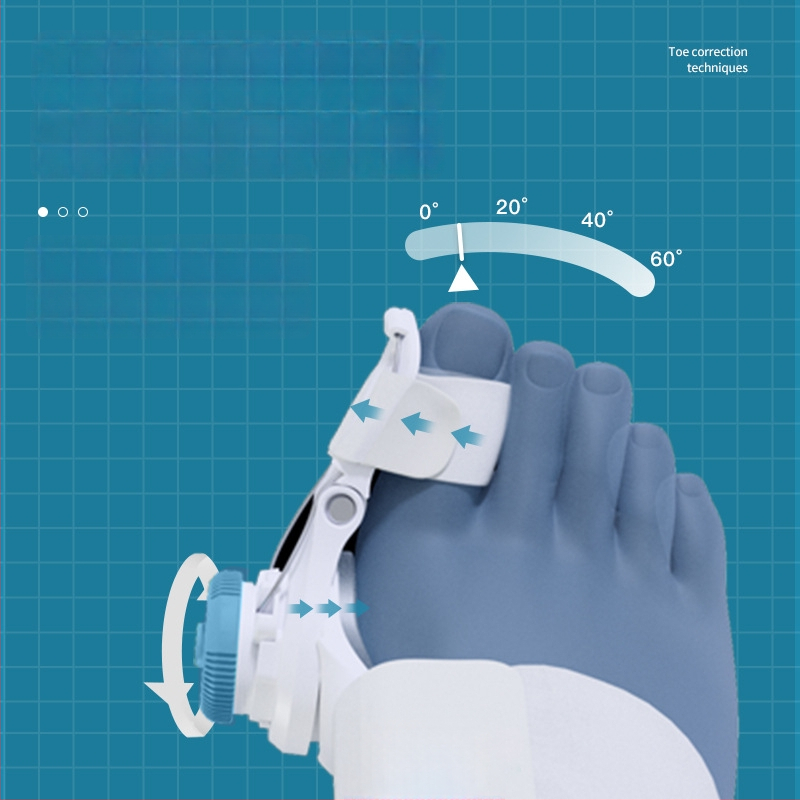 Techlove Hallux Valgus korrektor, mudel MX3Q, PU materjal, reguleeritav nupp