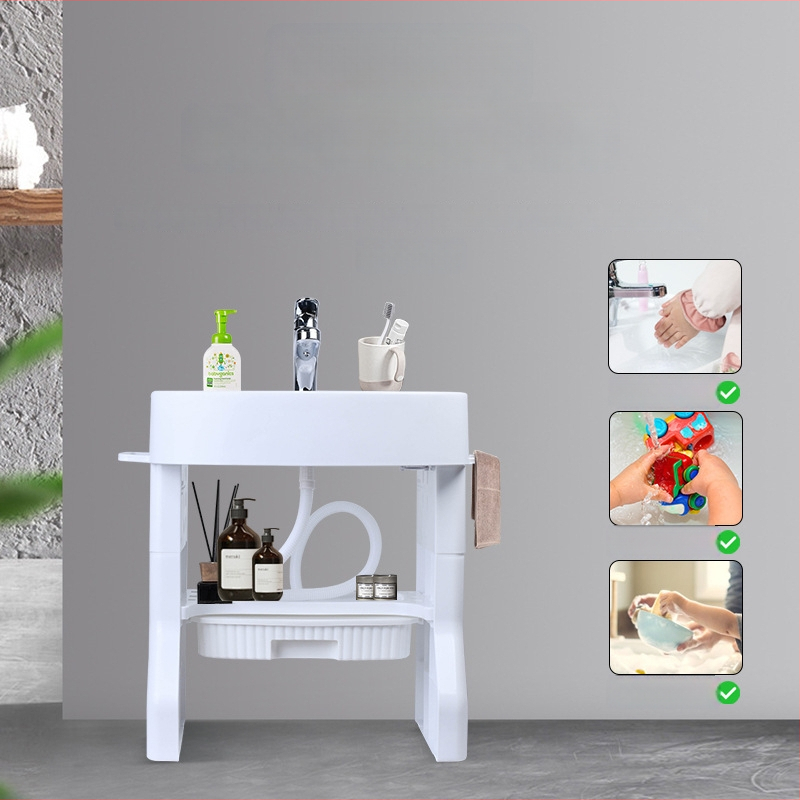 OUNINBEAR Laste seisev käsipesu ja näopesu treeningu pesuallas — PP plastmass; logotüübi trükk; kohandamine; litsentsitud eribrändi märgis