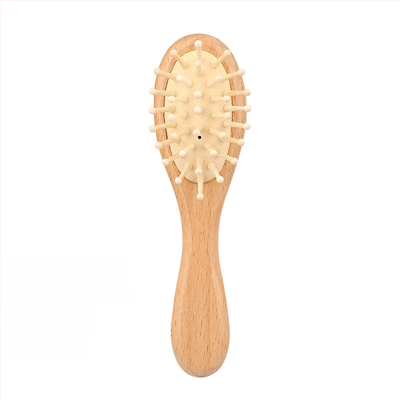 Tervise kamm - Materjal: Beech; Vorm: lilled; Tavalistele kasutajatele; Privaatbrändide kättesaadavus