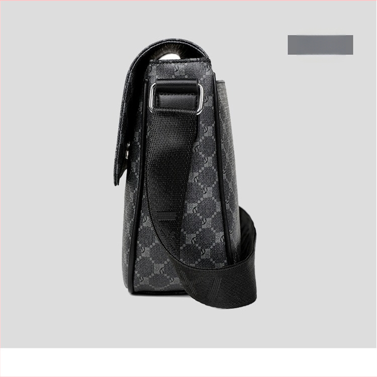 Meeste õlakott — linnaline lihtsus, PVC materjal, polüester vooder, geomeetriline muster, kaubamärk saro xi (Materjal: PVC; Vooder: Polüester; Muster: Geomeetriline; Kaubamärk: saro xi)