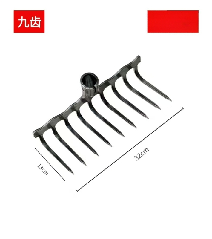 Täielikult terasest, kõvenenud, integreeritud lame harja mulla lahtiharimiseks