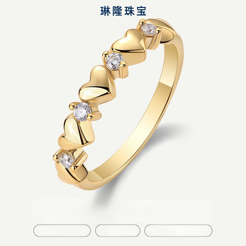 Geomeetriline sõrmus moissanitiga 925 hõbedas – naiste moodne sõrmus