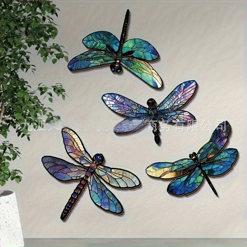 Puidust päikesega liblikate aiaseina seina kleeps – lame seina kleeps, 1 tk, dekoratiivne