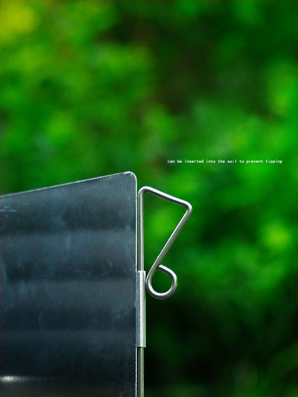 Õues kokkamiseks kokkupandav alumiiniumist tuulekaitse pliidile, 9-osaline mini komplekt