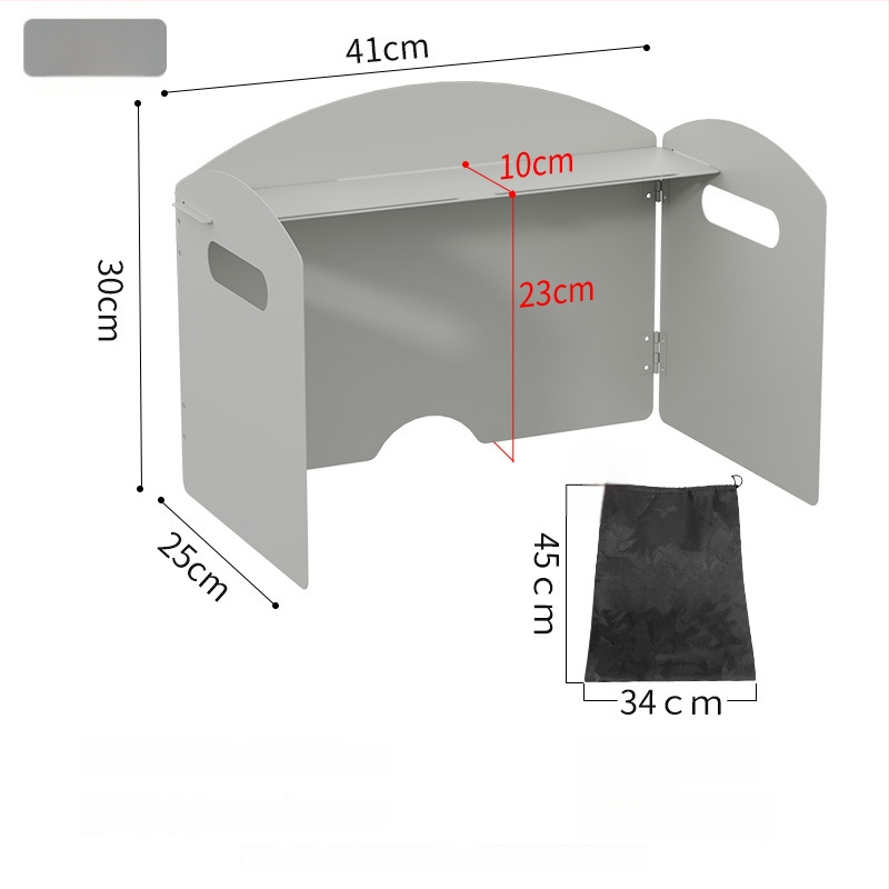 Väline pliidi tuulekindel - kokkupandav kaart-tüüpi tuulärritus, tsink-raud sulam, kaasaskantav ja tuulekindel