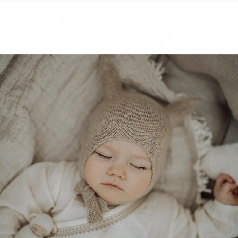 Kootud müts kassu kõrvade ja paeltega, soe ja tuulekindel, originaalne disain MUGOO, vanus 6–12 kuud kuni 6 aastat