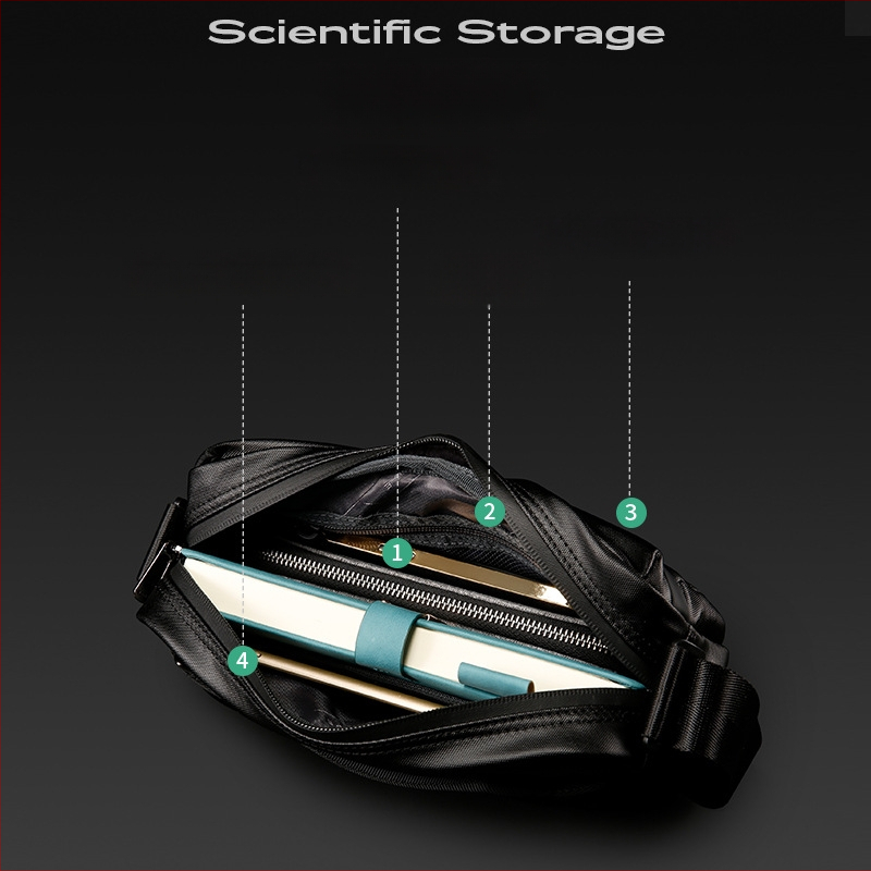 Meeste crossbody kott veekindla Oxford-kangaga, polüestervooder, 2022. aasta talvehooaeg