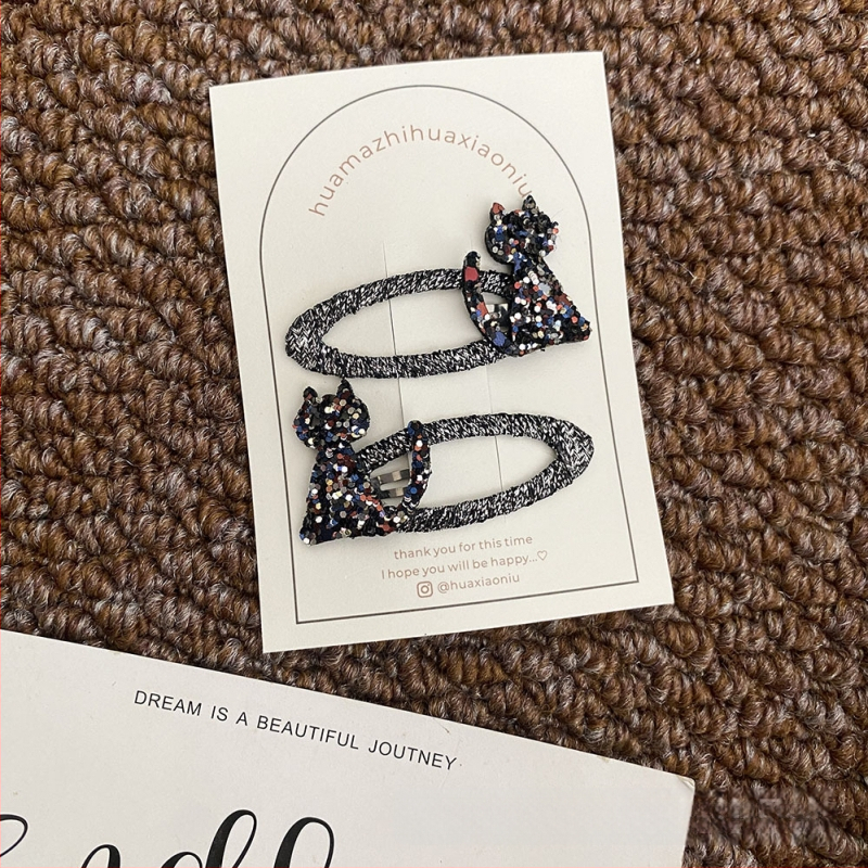 Kangast juukseklips BB-klipiga, originaalse disainiga peavõru, talv 2024