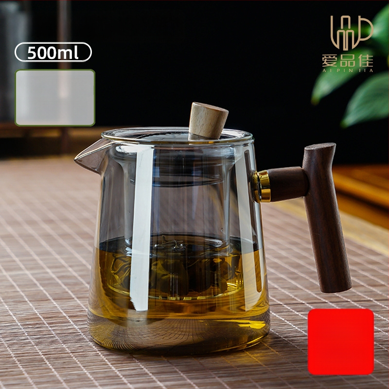 Borosiilikatklaasist teekannude komplekt, kuumuskindel, mõeldud 3–5-le, kaasas tee rituaali tarvikud ja tee kandik