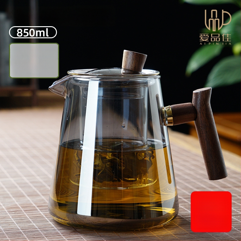 Borosiilikatklaasist teekannude komplekt, kuumuskindel, mõeldud 3–5-le, kaasas tee rituaali tarvikud ja tee kandik