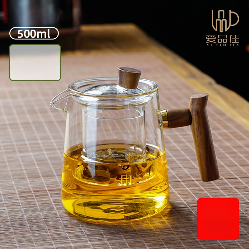 Borosiilikatklaasist teekannude komplekt, kuumuskindel, mõeldud 3–5-le, kaasas tee rituaali tarvikud ja tee kandik