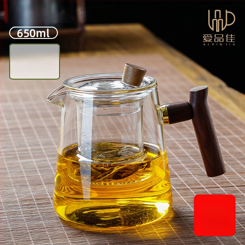 Borosiilikatklaasist teekannude komplekt, kuumuskindel, mõeldud 3–5-le, kaasas tee rituaali tarvikud ja tee kandik