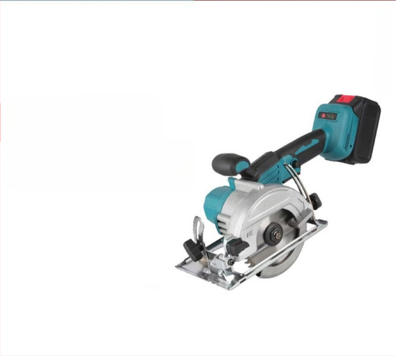 Juhitav juhtmevaba elektriline ümmargune saag puidutöödeks, kaasaskantav käepidemega, liitiumakumulatoriga, alumiiniumist tera, 220V töö