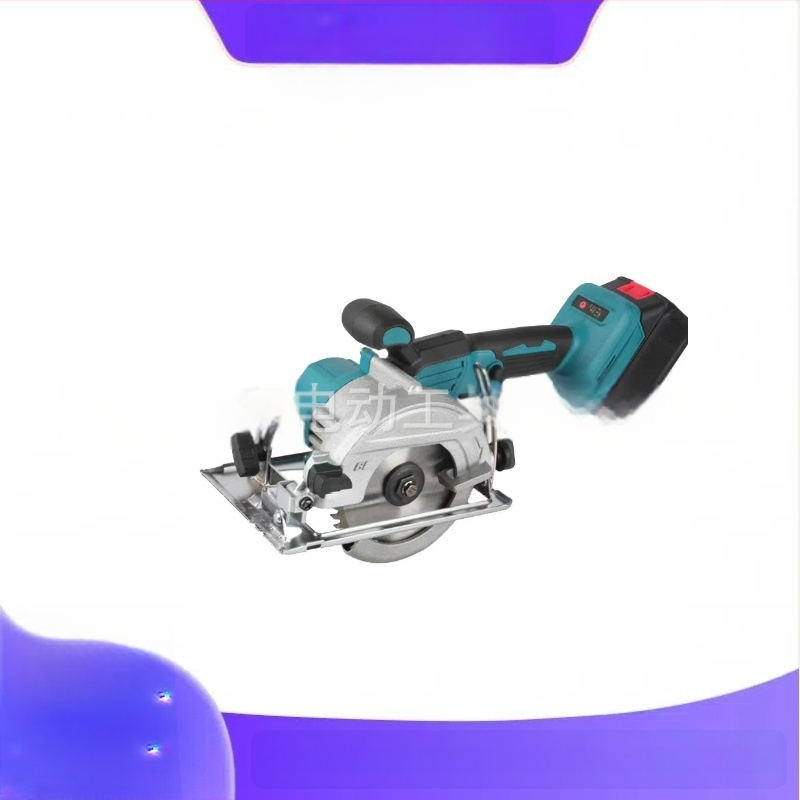 Juhitav juhtmevaba elektriline ümmargune saag puidutöödeks, kaasaskantav käepidemega, liitiumakumulatoriga, alumiiniumist tera, 220V töö