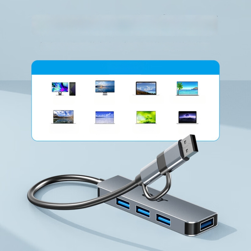 Acer Type-C/USB 3.0 nelja-porte laiendust dokk, USB 3.0 liides, kaabli pikkus 0,15 m