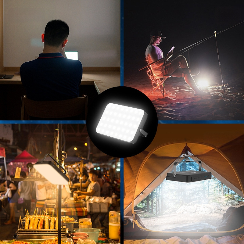 LED matka- ja hädavalgus, laetav, 20000mAh, 1200 lm, IP65 veekindel, kaasaskantav ja riputatav