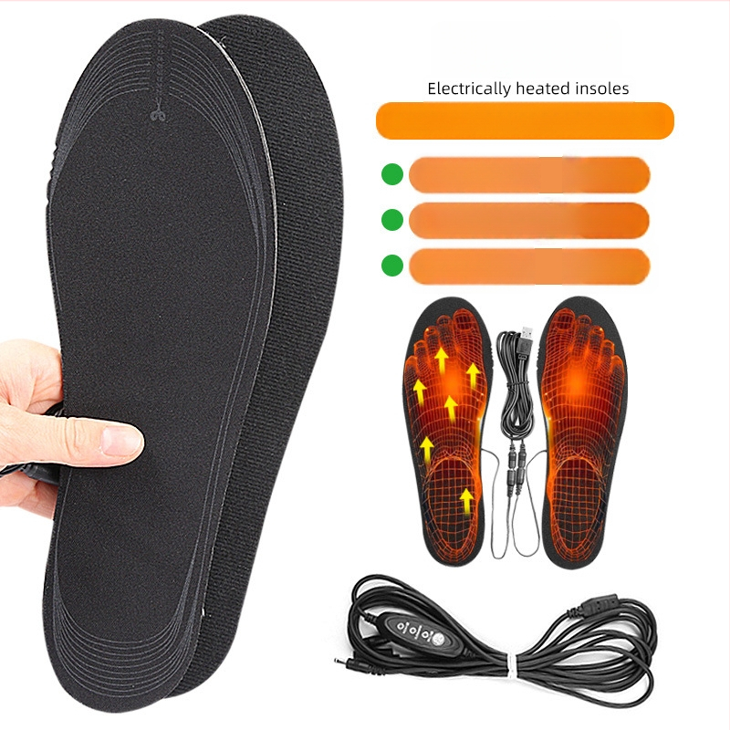 USB elektrilised soojendatavad sisetallad jalanõudele, EVA materjalist, süsinikkiudade küttejuhtmetega, kogu sisetald, sobib sneakeritele, vabaaja jalatsitele ja saabastele, täiesti polsterdatud