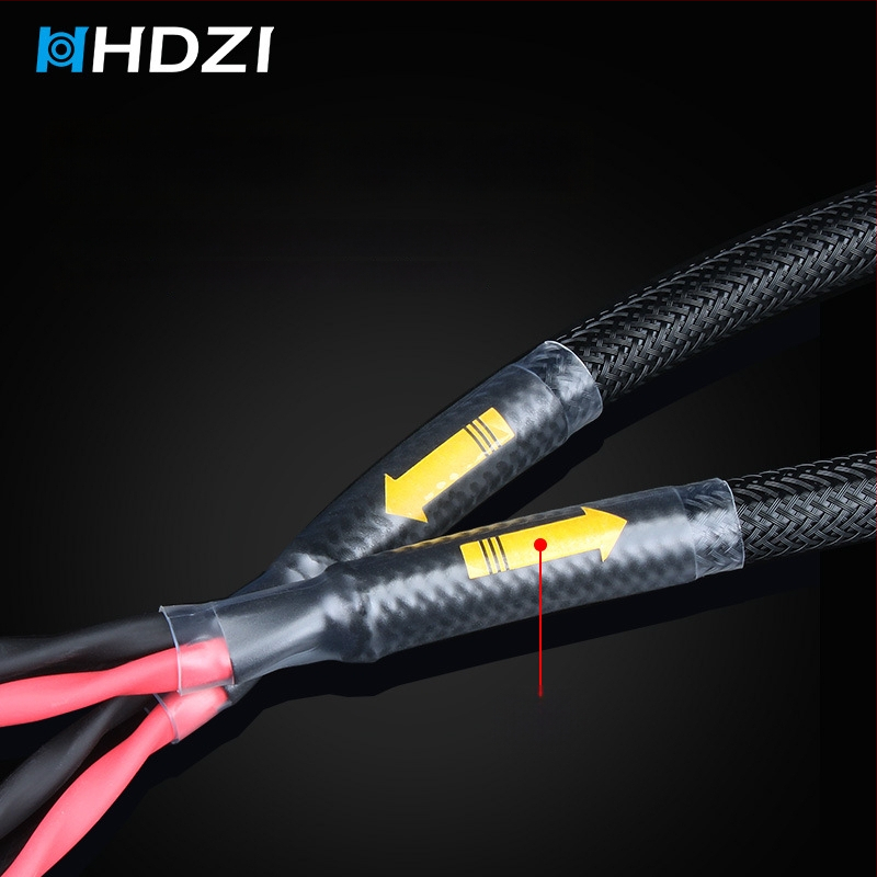 HiFi kõlarikaabel – kuldplaatin, hapnikuvaba vask tuum, puhas vask, mõeldud võimendi ja kõlarite ühendamiseks, CCC sertifikaat