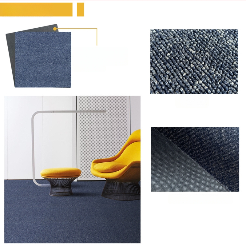 Kontori vaip PVC, ruuduline põrandamatt, masinane kudumine, polüpropüleeni kiud 51–60%