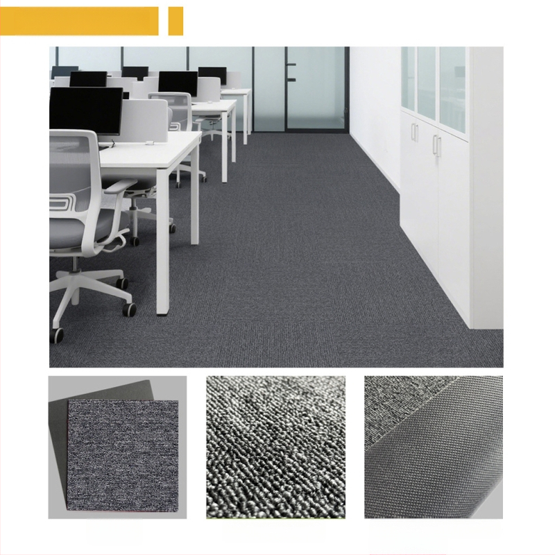 Kontori vaip PVC, ruuduline põrandamatt, masinane kudumine, polüpropüleeni kiud 51–60%