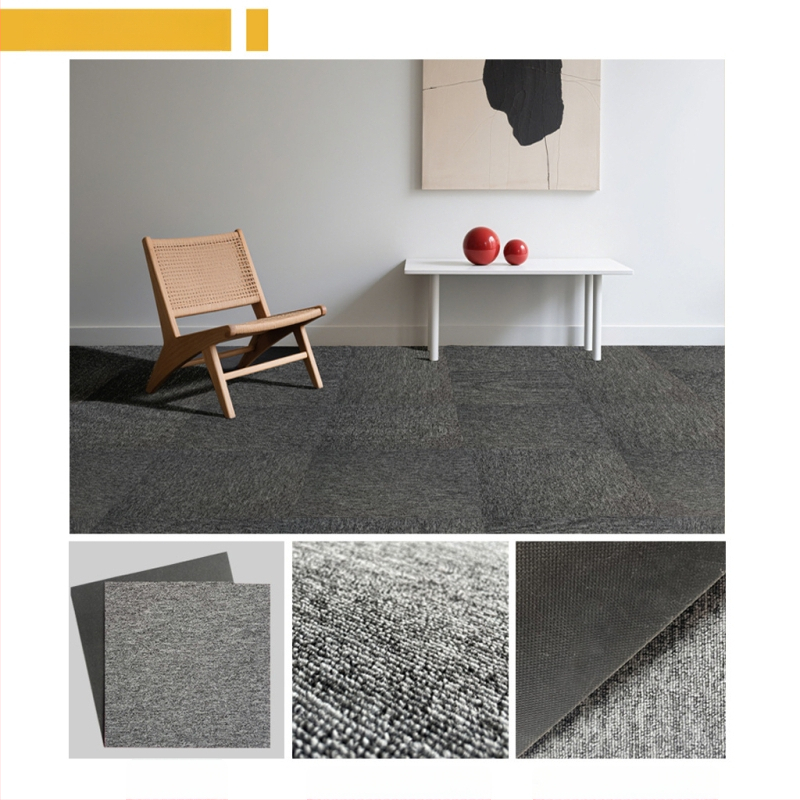 Kontori vaip PVC, ruuduline põrandamatt, masinane kudumine, polüpropüleeni kiud 51–60%