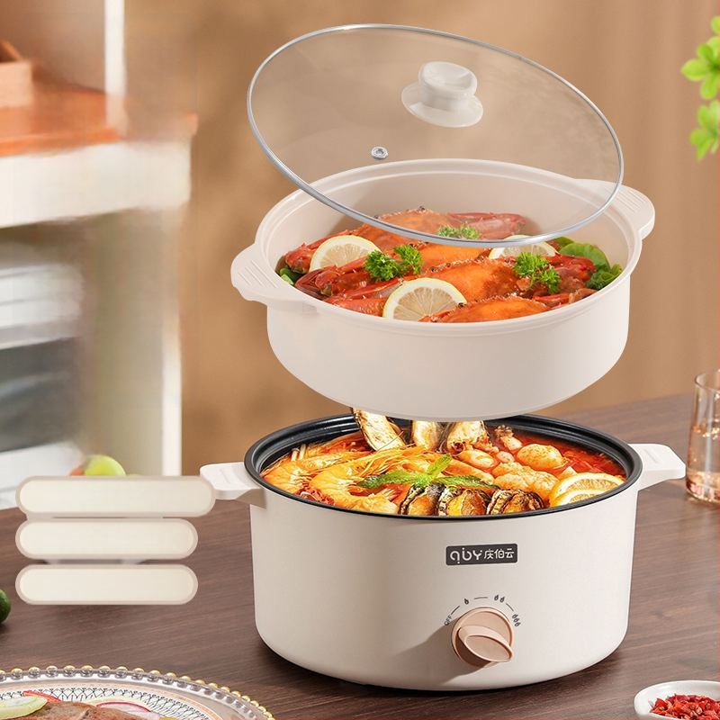 Fu xiaoguo Mudel F Kõigi funktsioonidega aurutamis-, praadimis- ja grillpott, mittekleepuv sisepõhi