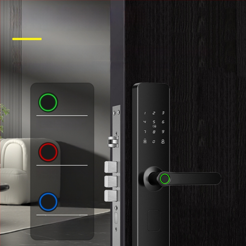 Nh3-5 Nutikas ukse-luku sõrjejälje lugeja – 100 sõrmejälje salvestus, 3 000 000 avamisi, skaneerimine <0,3 s, võltsitud tuvastamise kiirus 0,00001