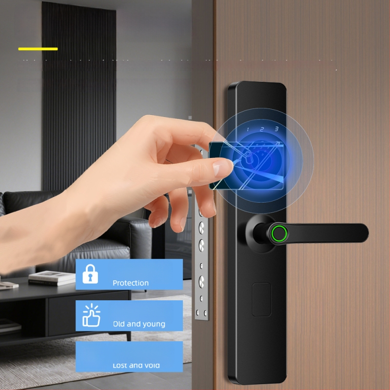 Nh3-5 Nutikas ukse-luku sõrjejälje lugeja – 100 sõrmejälje salvestus, 3 000 000 avamisi, skaneerimine <0,3 s, võltsitud tuvastamise kiirus 0,00001