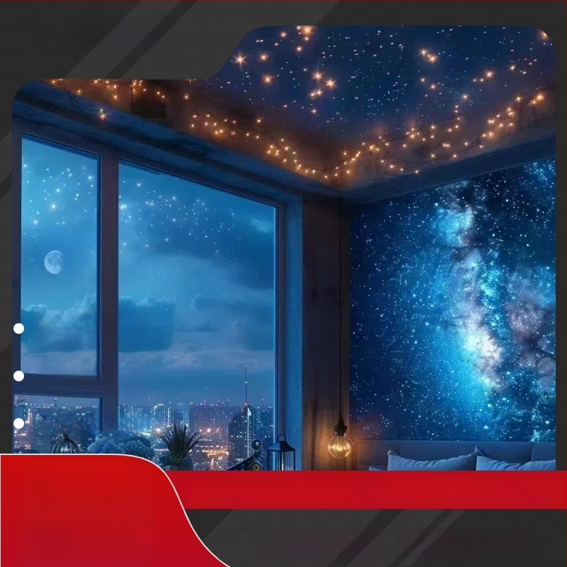 Täheline laevalgus koos optiliste kiududega, plastikust korpus, 220V, 1-20W, kohandatav, mudel Star fiber optic lights