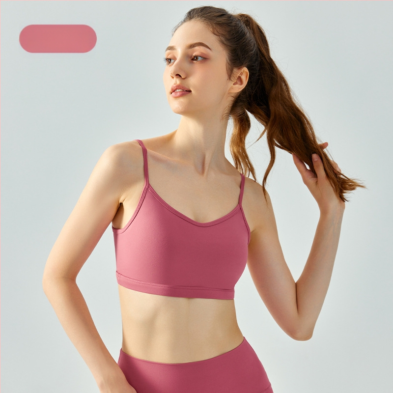 Naiste slim-fit sportlik top jooga jaoks, kaunis selja disain, fikseeritud kauss, reguleeritavad õlapaelad, vooder, 80% nailon, 20% spandeks