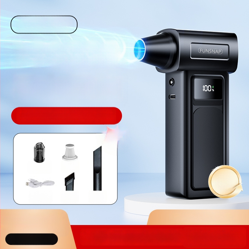 Käeshoitav ventilaator, 4 kiirust, brushless mootor, sisseehitatud aku 2000–4000 mAh, heli 36–45 dB