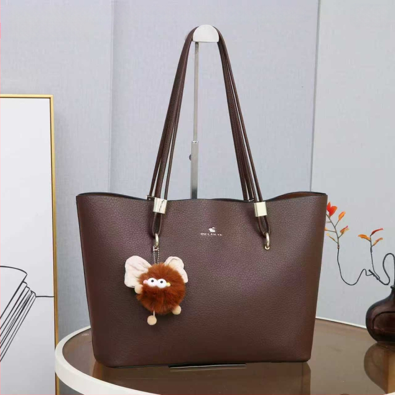 PU sieviešu Tote soma, vertikāla kvadrātveida forma, magnētiska aizdare, iekšējie kabatiņi ar rāvējslēdzēju un dokumentu kabatiņa, poliestera oderējums