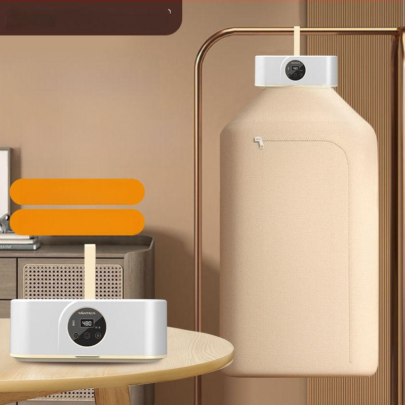 Jinzheng 021 Mehāniska drēbju žāvētājs, salokāms un pārnēsājams, USB/AC barošanas avots, 220V, 36W, Laika taimeris vairāk nekā 8 stundas