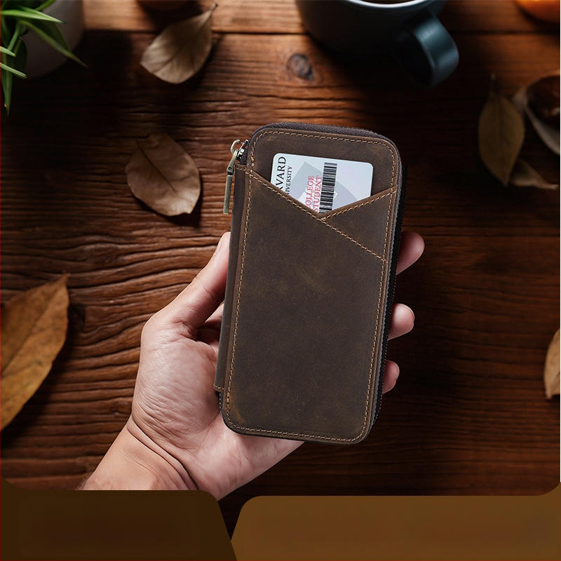 Nahast pastapliiatsi kott, 4-osaline komplekt, professionaalne stiil, bränd Contacts Family, baaspakend, tootja Manufacturer