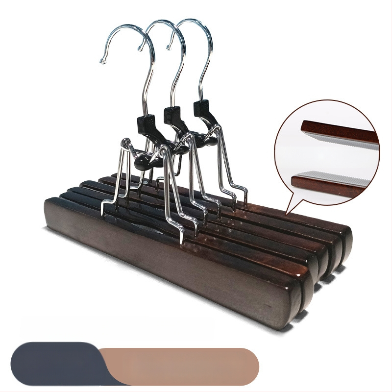 Puidust seeliku ja pükste klipp, mitte libisev, kortsudevastane, kohandatav