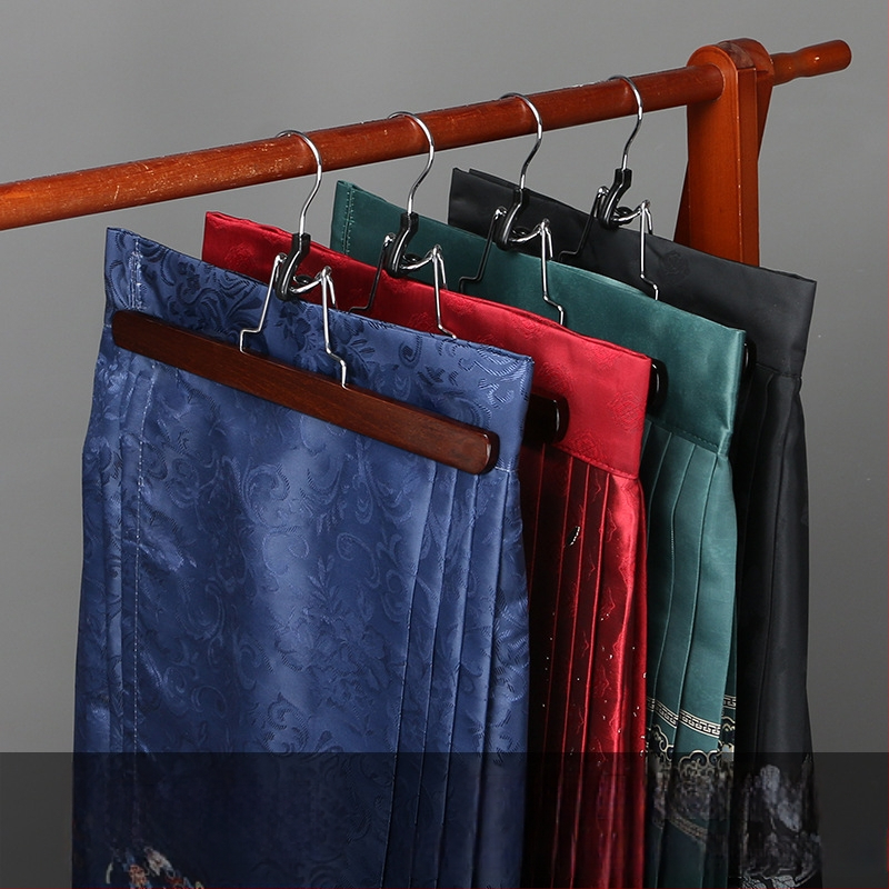 Puidust seeliku ja pükste klipp, mitte libisev, kortsudevastane, kohandatav