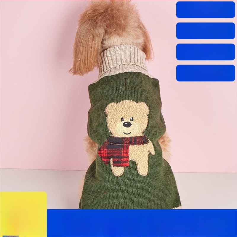 Lemmiklooma kampsun kassile ja koerale – karu disain, vill, vaba stiil, unisex