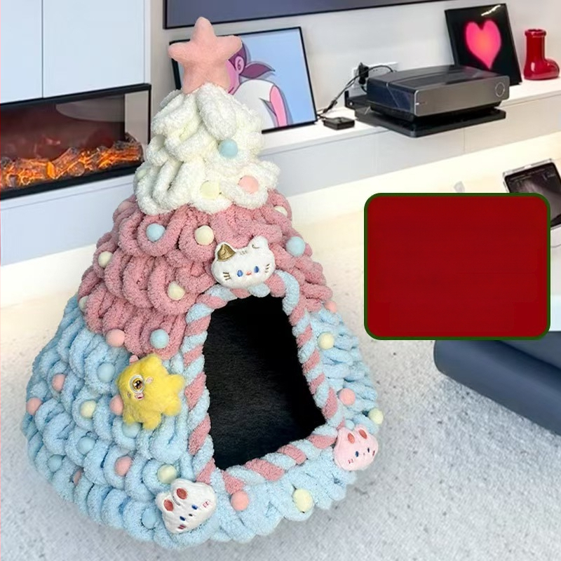 Kassi pesa feltsist - pool-suletud, konuskujuga kujundus, sisekasutuseks, hoiab sooja