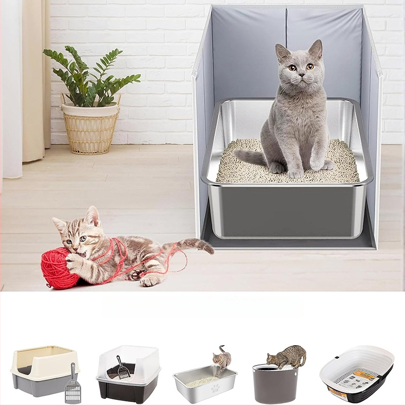 PETFIELD Kokkupandav PVC Kassitoaale Matt Avatud Kassitoale, Veekindel ja Splash-vastane