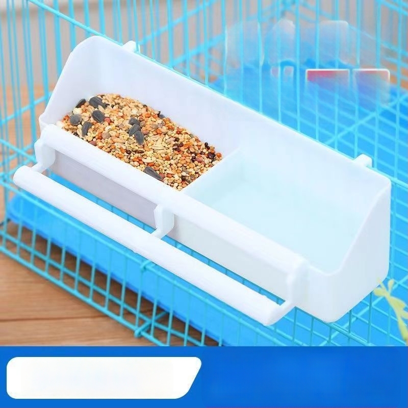 Kahekomponentne lindude toidu- ja joogikauss, paksendatud konstruktsioon, sobib papagoidele ja kajalindudele, kahemaksliline kasutus