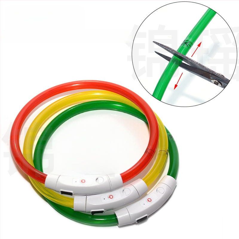 Valgustav koera kaelarihm – PVC, universaalne sobivus, igapäevane stiil, bränd Jinyao