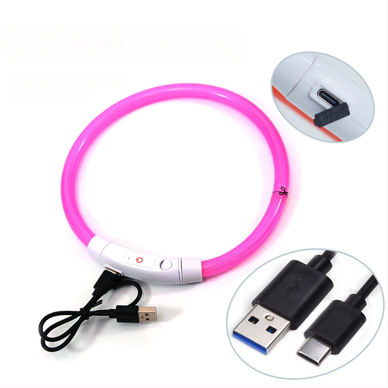 Valgustav koera kaelarihm – PVC, universaalne sobivus, igapäevane stiil, bränd Jinyao