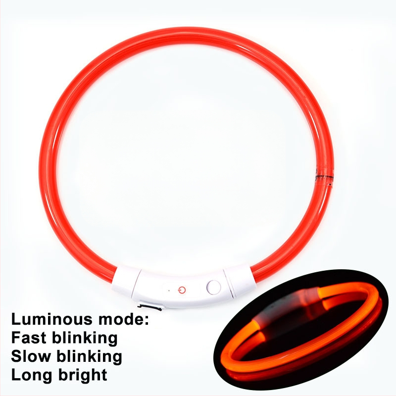 Valgustav koera kaelarihm – PVC, universaalne sobivus, igapäevane stiil, bränd Jinyao