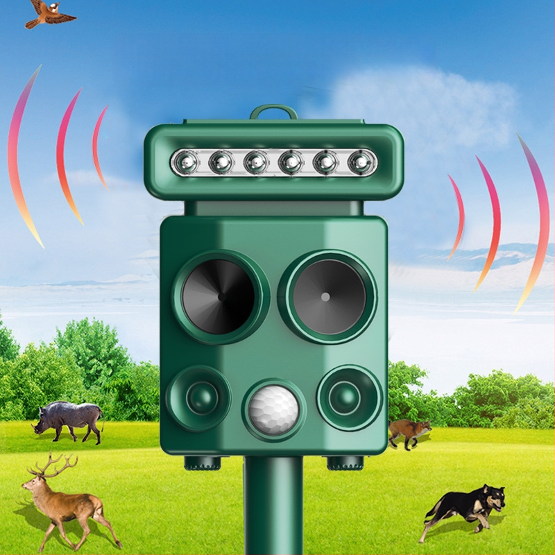 Väline ultrasoniline loomade ja lindude peletiseade, mudel H7017, laaditav, ABS korpus, 5V, 60Hz, 3W