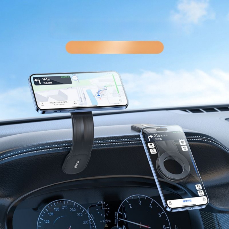 Auto armatuurlaua hoidik pöörleva ekraaniga, magnetiline tõmbumine, kokkuklapitav ja paindlik, universaalne ühilduvus